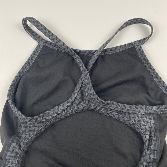 TYR One Piece Swimsuit Women’s Sz 36 Black High Cut Criss Cross Back Straps - Picture 7 of 10